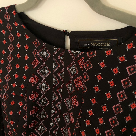 NEW F21 Print Midi Dress - Picture 3 of 4